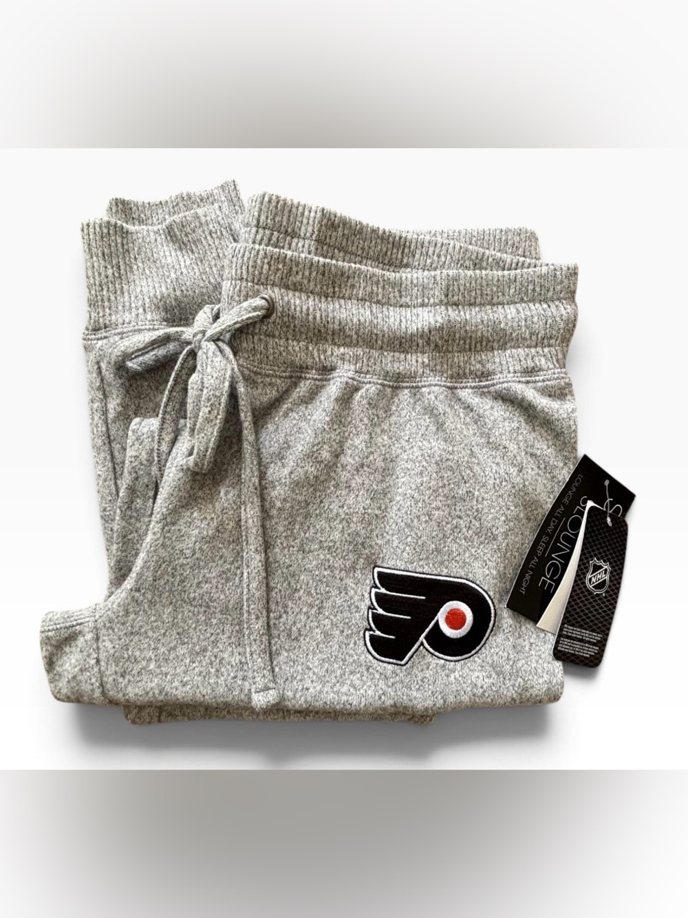 NHL Sideline Apparel Philadelphia Flyers Grey Heather Jogger Size Medium NWT